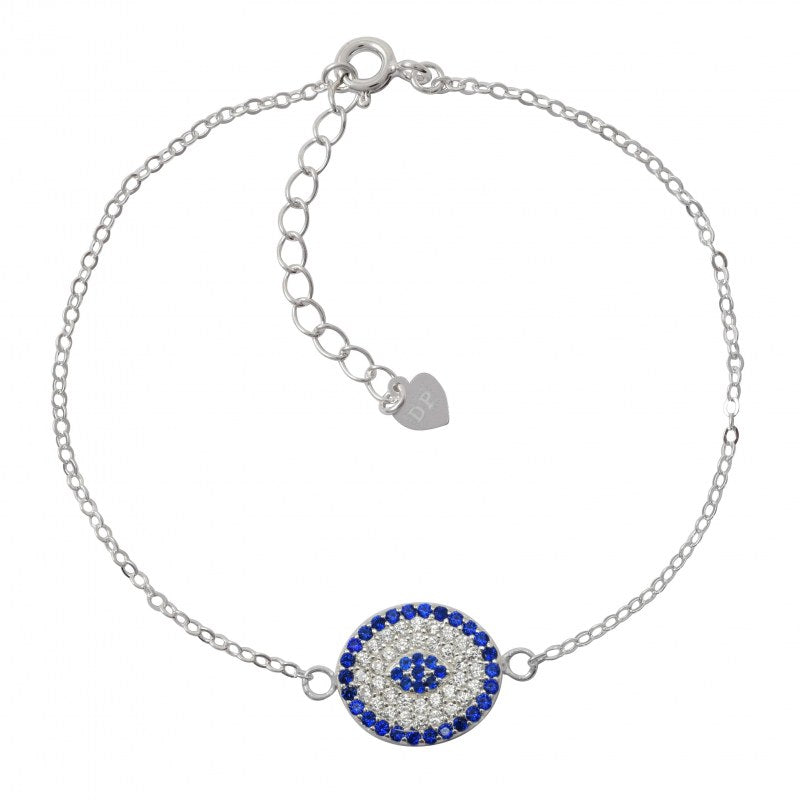 Pulsera ovalada multipunto plata 925