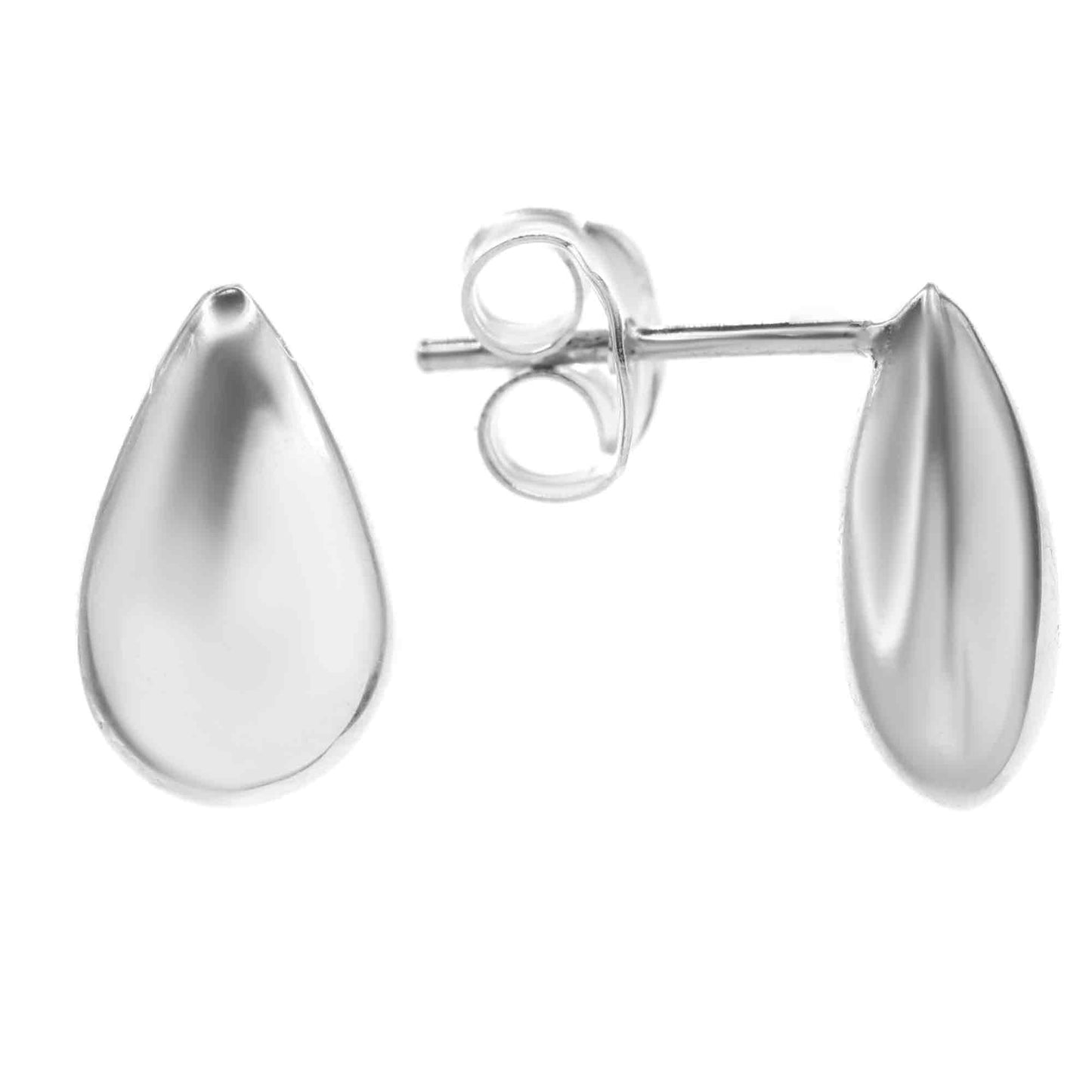 Aros de Plata 925 Diseño Ovalado Liso