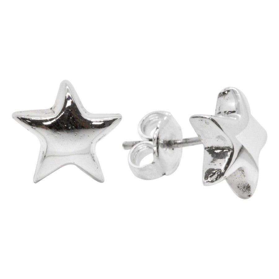 Aros de Plata 925 Estrella 10mm