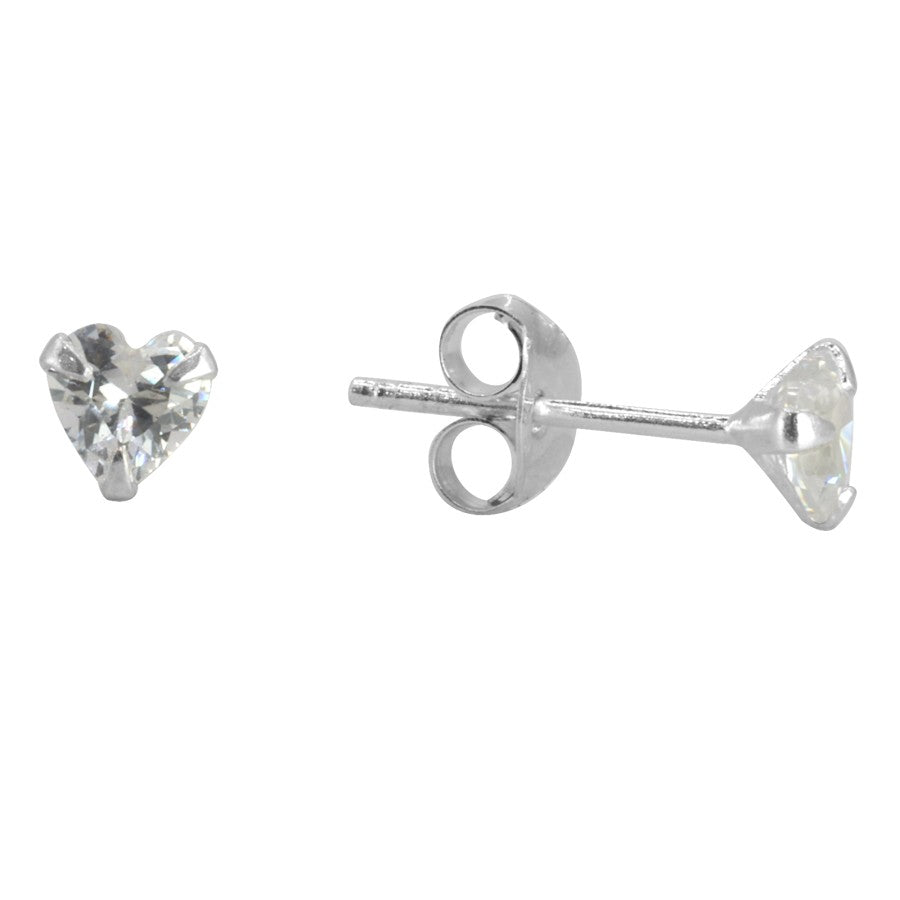 Aro Corazón Circón 6 mm Plata 925