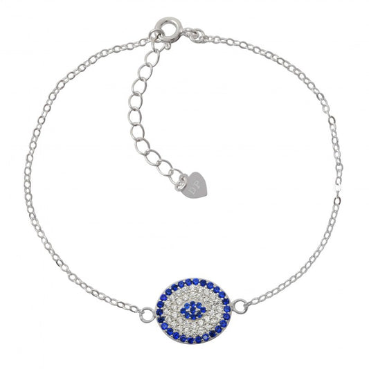 Pulsera ovalada multipunto plata 925