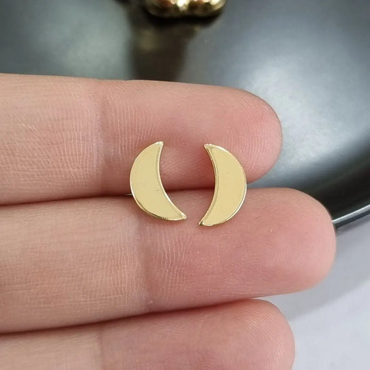 AROS LUNA LISOS ORO 10mm