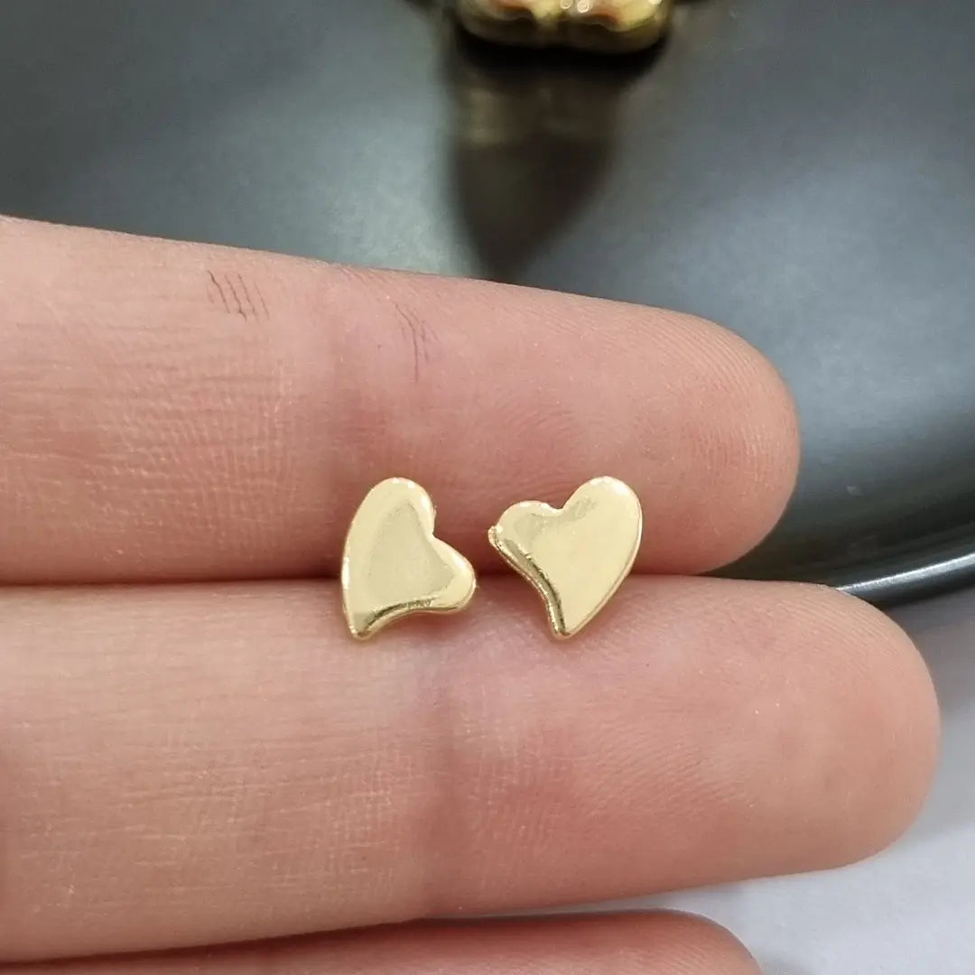 AROS MINI CORAZÓN 7MM ORO