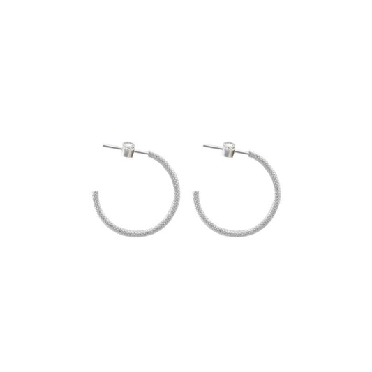 Aros argollas facetada 14mm